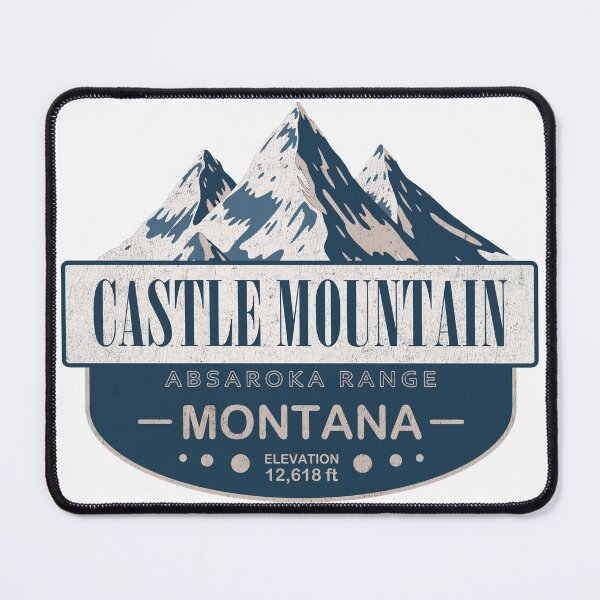 Item preview, Castle Mountain, Absaroka Range, Montana Mountain Badge designed and sold by Wanderful-roads.