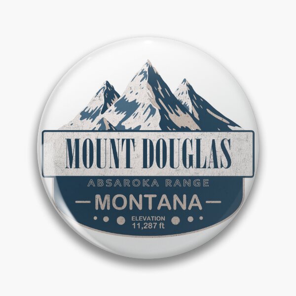 Item preview, Mount Douglas, Absaroka Range, Montana Mountain Badge designed and sold by Wanderful-roads.