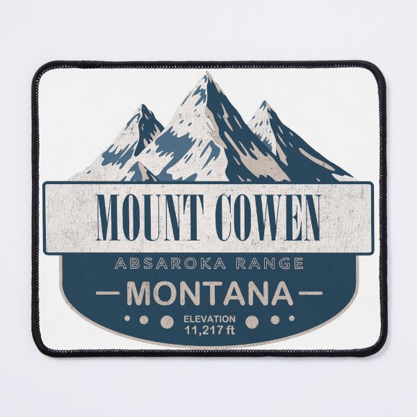 Item preview, Mount Cowen, Absaroka Range, Montana Mountain Badge designed and sold by Wanderful-roads.