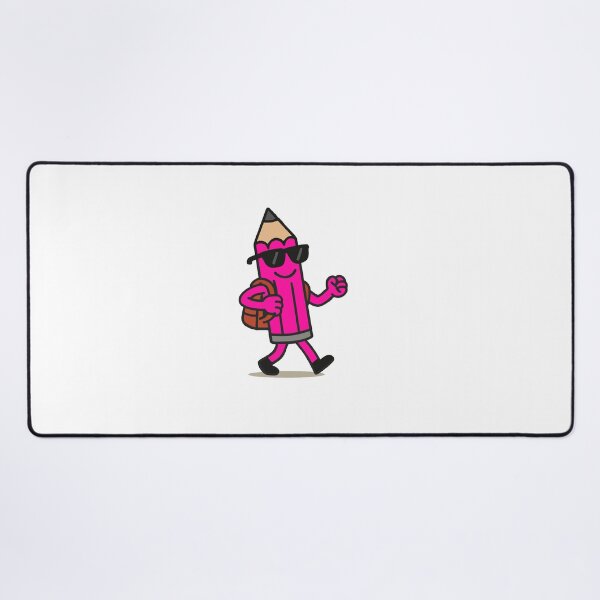 Artikelvorschau, Cooler rosa Bleistift mit Sonnenbrille – Lustiges Cartoon-Briefpapier-Design entworfen und verkauft von DKunic.