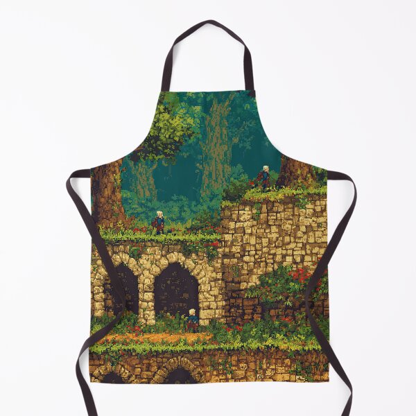 Item preview, Castle Ruins Overgrown with Red Flowers designed and sold by Piotrek0001.