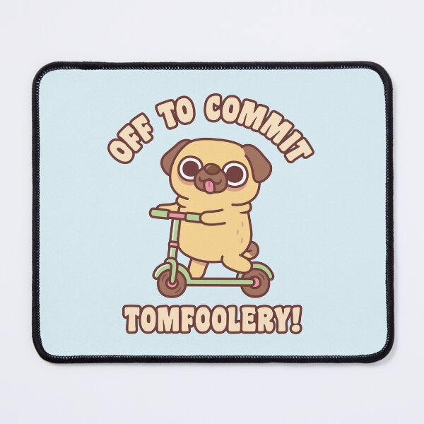 Item preview, Cute Pug On Kick Scooter Off To Commit Tomfoolery designed and sold by rustydoodle.