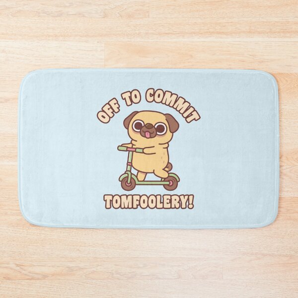 Item preview, Cute Pug On Kick Scooter Off To Commit Tomfoolery designed and sold by rustydoodle.
