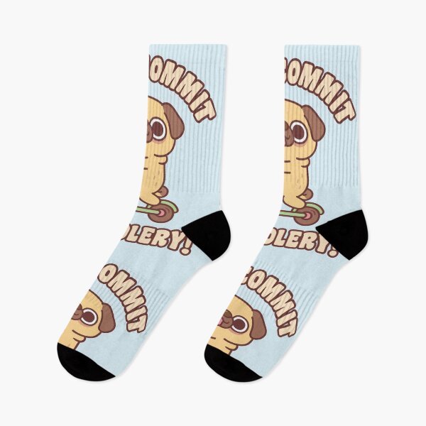 Item preview, Cute Pug On Kick Scooter Off To Commit Tomfoolery designed and sold by rustydoodle.
