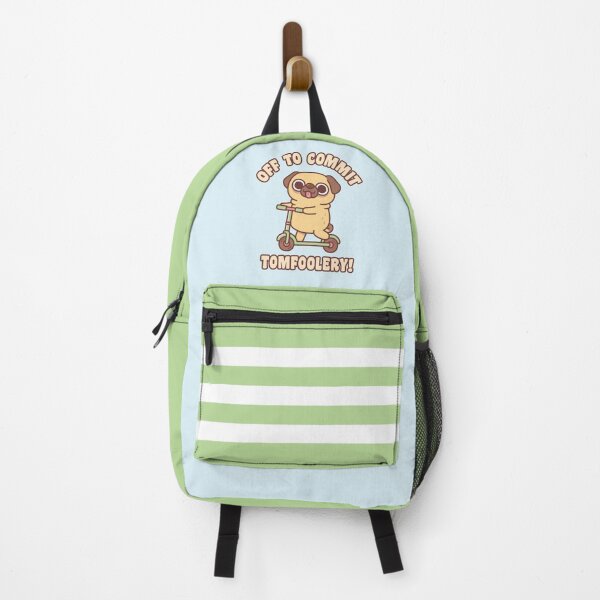 Item preview, Cute Pug On Kick Scooter Off To Commit Tomfoolery designed and sold by rustydoodle.