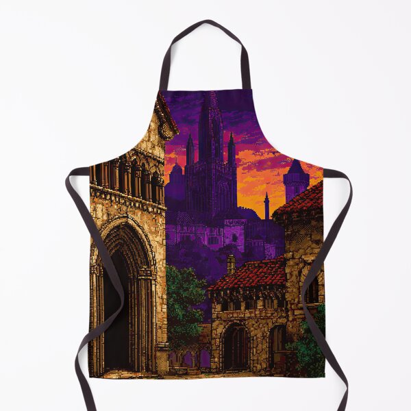 Item preview, Gothic City at Sunset Fantasy Pixel Art designed and sold by Piotrek0001.