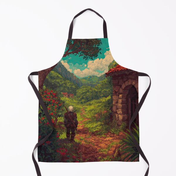 Item preview, Silver Witcher in a Lush Green Valley designed and sold by Piotrek0001.