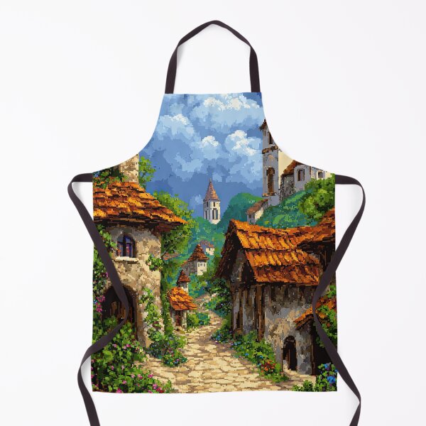 Item preview, Quaint European Village on a Sunny Day designed and sold by Piotrek0001.