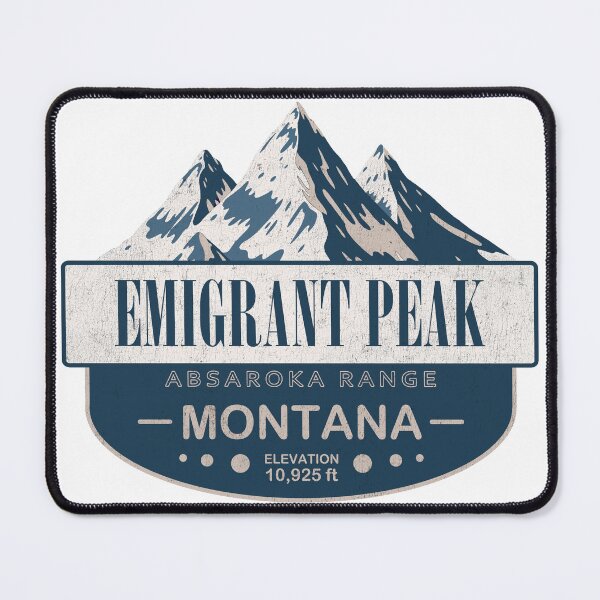 Item preview, Emigrant Peak, Absaroka Range, Montana Mountain Badge designed and sold by Wanderful-roads.