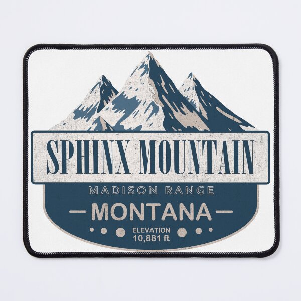 Item preview, Sphinx Mountain, Madison Range, Montana Mountain Badge designed and sold by Wanderful-roads.