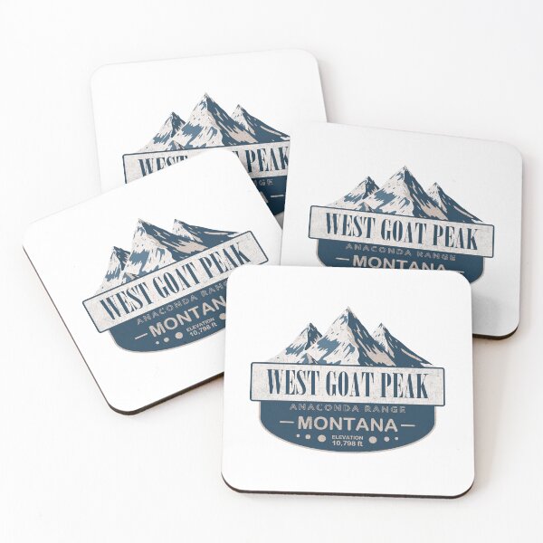 Item preview, West Goat Peak, Anaconda Range, Montana Mountain Badge designed and sold by Wanderful-roads.