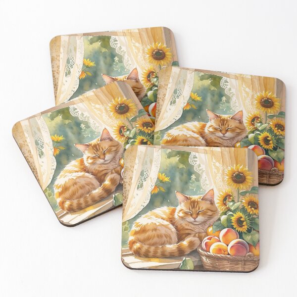 Item preview, Peaches & Paws – A Cottagecore Kitchen Glow designed and sold by Deezyned.