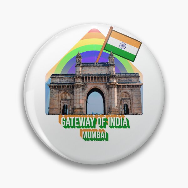 Item preview, Gateway of India Mumbai with Indian Flag Tiranga Design | Patriotic Monument & Cultural Pride Art designed and sold by ArtsyExplorer.