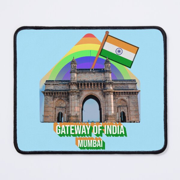 Item preview, Gateway of India Mumbai with Indian Flag Tiranga Design | Patriotic Monument & Cultural Pride Art designed and sold by ArtsyExplorer.