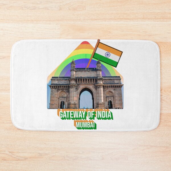 Item preview, Gateway of India Mumbai with Indian Flag Tiranga Design | Patriotic Monument & Cultural Pride Art designed and sold by ArtsyExplorer.