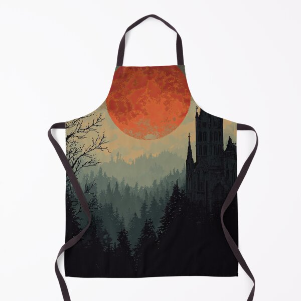 Item preview, Gothic Cathedral Under a Blood Moon designed and sold by Piotrek0001.