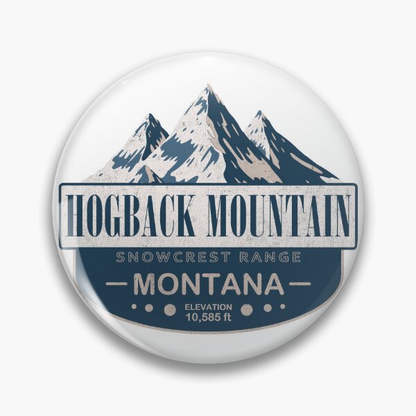Item preview, Hogback Mountain, Snowcrest Range, Montana Mountain Badge designed and sold by Wanderful-roads.