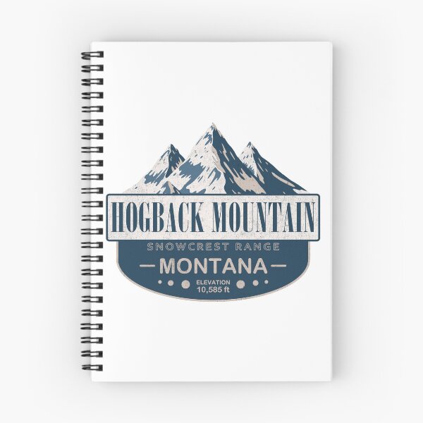 Item preview, Hogback Mountain, Snowcrest Range, Montana Mountain Badge designed and sold by Wanderful-roads.