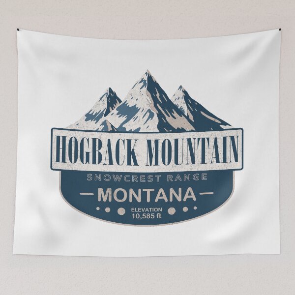 Item preview, Hogback Mountain, Snowcrest Range, Montana Mountain Badge designed and sold by Wanderful-roads.