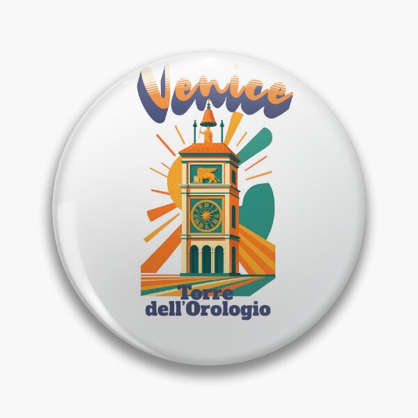 Item preview,  TORRE DELL OROLOGIO – Venice Italy Retro Travel Designs designed and sold by Earth Celebration Designs.