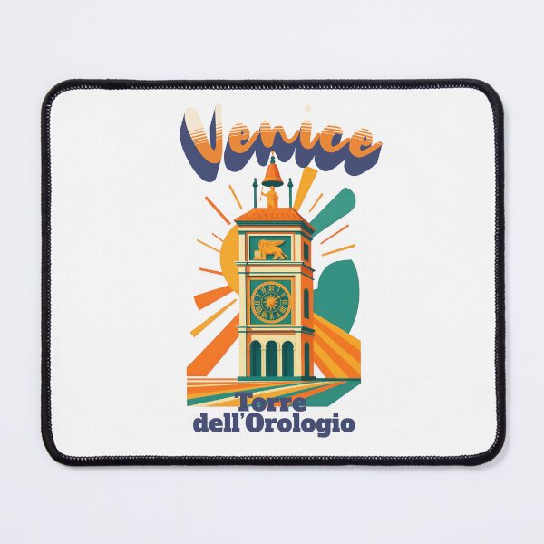Item preview, TORRE DELL OROLOGIO – Venice Italy Retro Travel Designs designed and sold by Earth Celebration Designs.