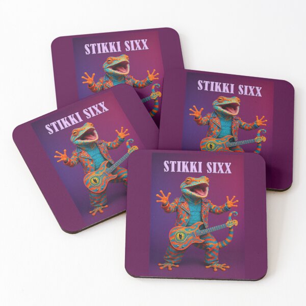Item preview, Stikki Sixx Glam Rockin' Gecko designed and sold by Tridentulus.