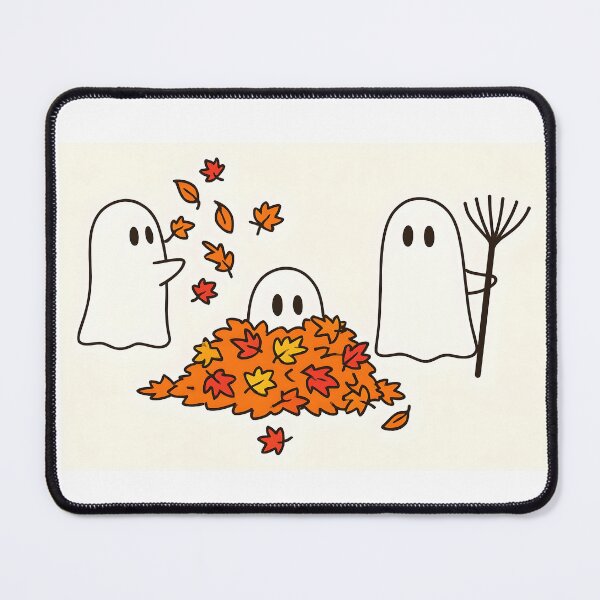 Item preview, Cozy Halloween Scene with Friendly Ghosts designed and sold by The Crazy Cat Lady.