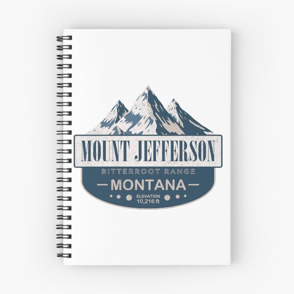 Item preview, Mount Jefferson, Bitterroot Range, Montana Mountain Badge designed and sold by Wanderful-roads.
