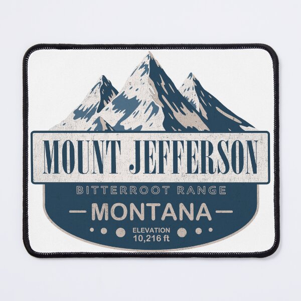 Item preview, Mount Jefferson, Bitterroot Range, Montana Mountain Badge designed and sold by Wanderful-roads.