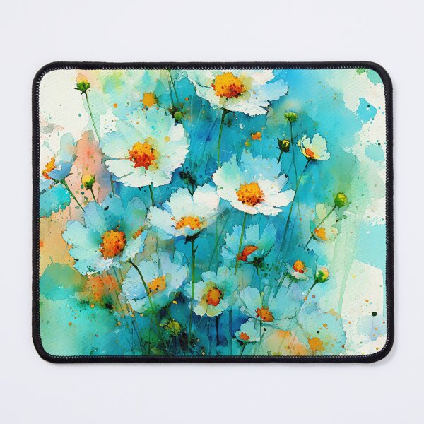 Item preview, White Daisies – Vibrant Watercolor Wildflowers designed and sold by solynneart.