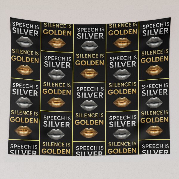 Item preview, Speech is Silver Silence is Golden designed and sold by NEOCHRONOS.