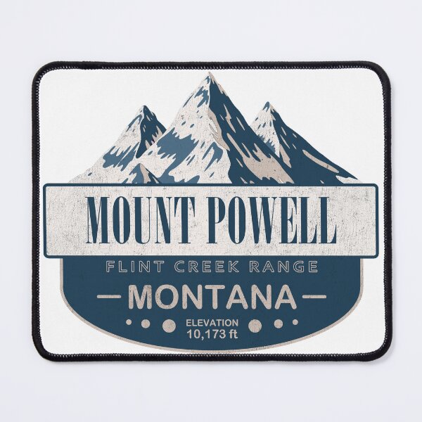 Item preview, Mount Powell, Flint Creek Range, Montana Mountain Badge designed and sold by Wanderful-roads.