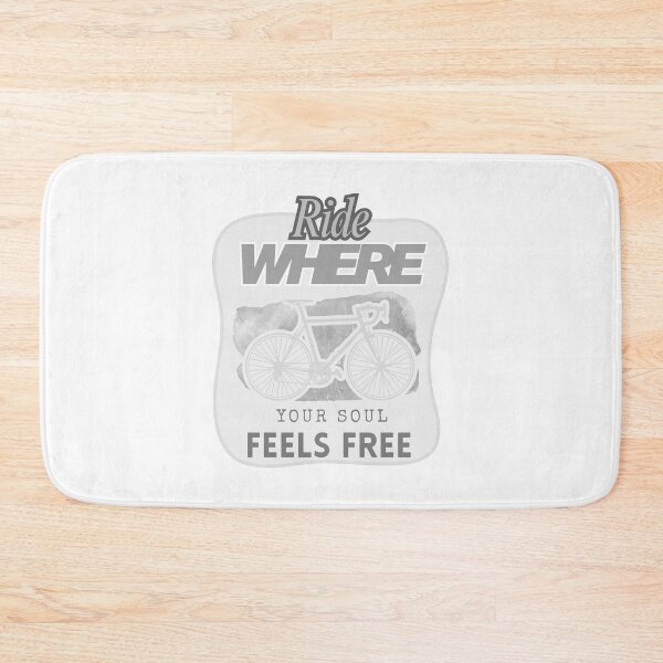 Item preview, Gray and White Bicycle with Freedom Quote designed and sold by SplashTastic.