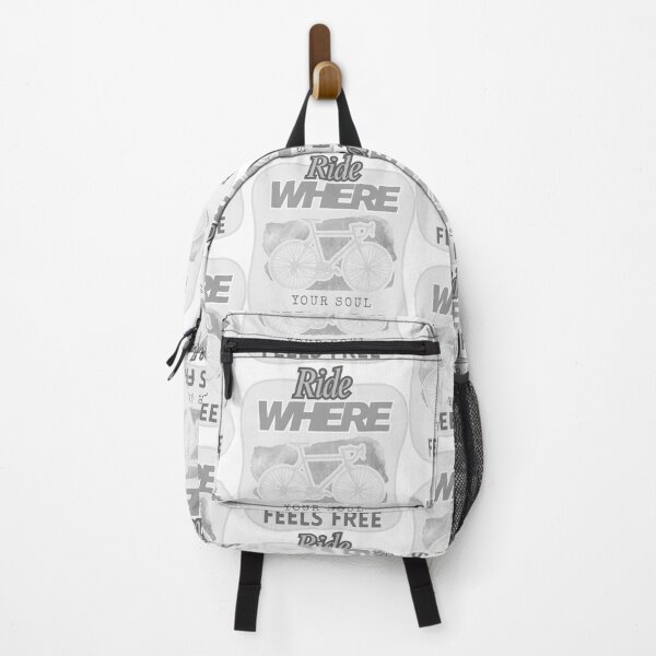 Item preview, Gray and White Bicycle with Freedom Quote designed and sold by SplashTastic.