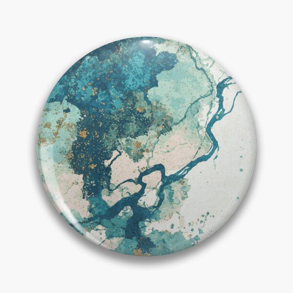 Item preview, Aerial River Delta – Abstract Watercolor Map View designed and sold by solynneart.