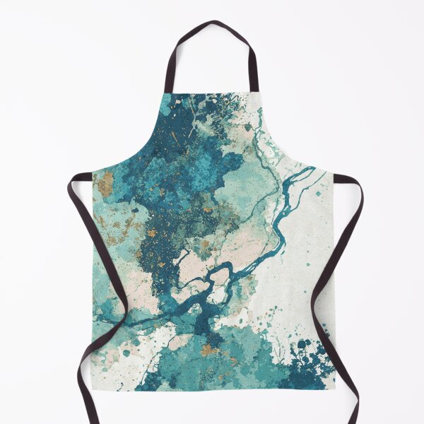 Item preview, Aerial River Delta – Abstract Watercolor Map View designed and sold by solynneart.