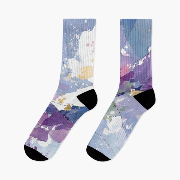 Item preview, Abstract Watercolor – Soft Blue, Pink, and Gold Layers designed and sold by solynneart.