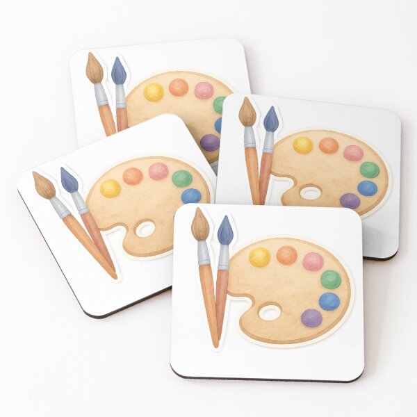 Item preview, Artistic palette with colorful paints and brushes, isolated png, AI generated designed and sold by dvoevnore.
