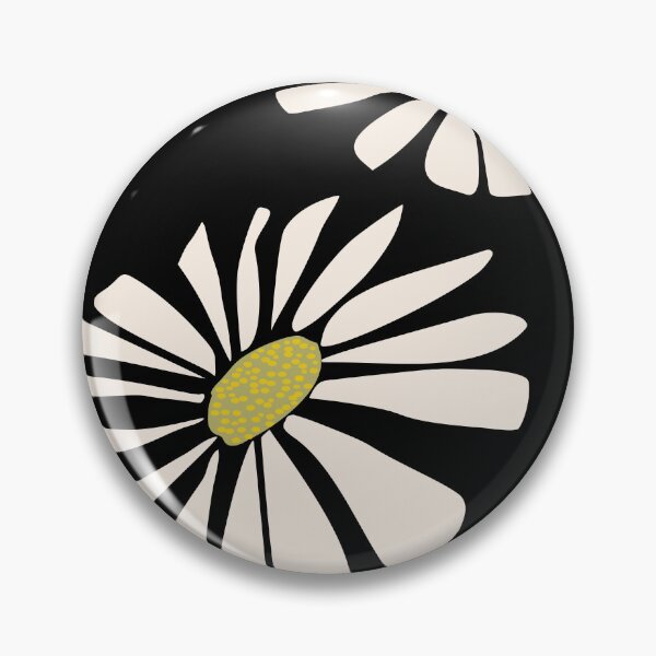 Artikelvorschau, Daisy Bold Schwarz-Weiß-Gänseblümchen - Modern Floral entworfen und verkauft von P2GSimplyLife.