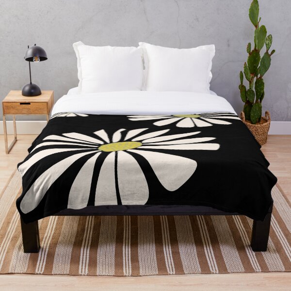Item preview, Daisy Bold Black & White Daisies - Modern Floral designed and sold by P2GSimplyLife.