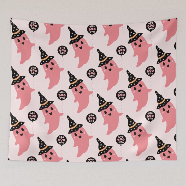 Item preview, Pink Ghost Halloween designed and sold by Julza Art.