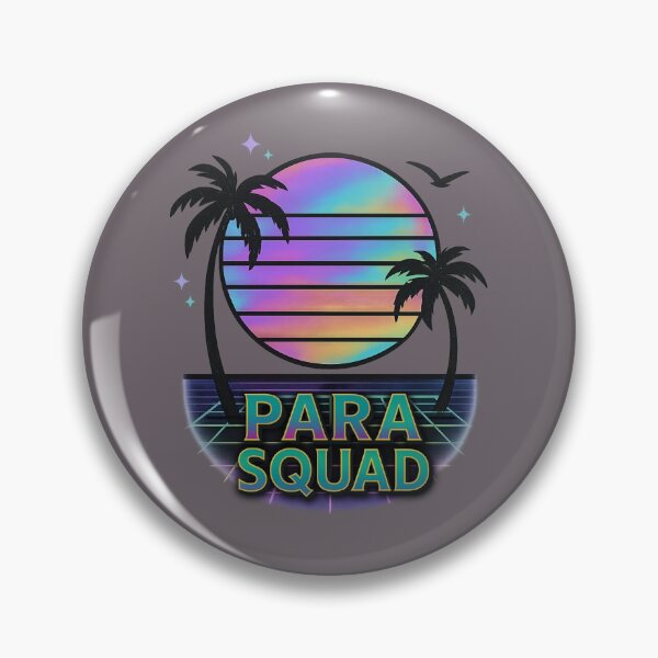 Item preview, Para Squad Paraprofessional Vaporwave Sunset Retro Aesthetic designed and sold by SunfullyYours.