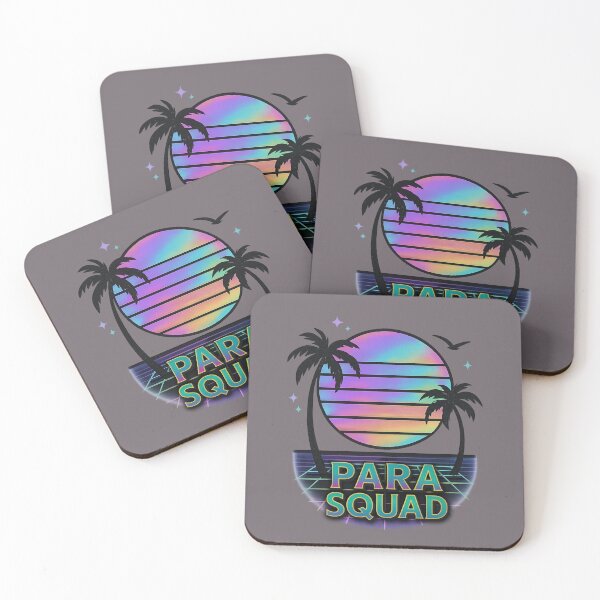 Item preview, Para Squad Paraprofessional Vaporwave Sunset Retro Aesthetic designed and sold by SunfullyYours.
