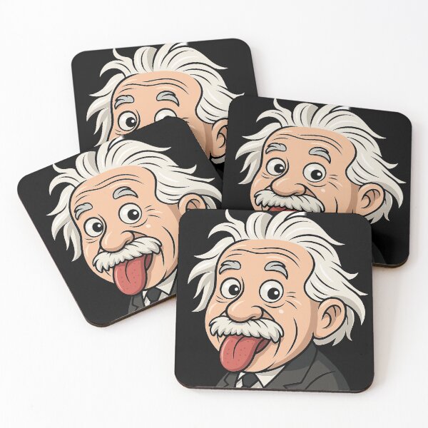 Item preview, Albert: Funny Scientist Cartoon – Sticking Out Tongue designed and sold by Arte Cartoon From TagTeam Group.