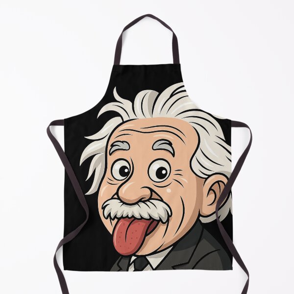 Item preview, Albert: Funny Scientist Cartoon – Sticking Out Tongue designed and sold by Arte Cartoon From TagTeam Group.