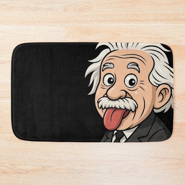 Item preview, Albert: Funny Scientist Cartoon – Sticking Out Tongue designed and sold by Arte Cartoon From TagTeam Group.