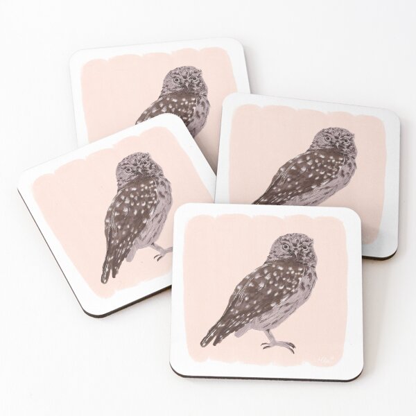 Item preview, Ruru in Blush – Minimalist New Zealand Moorpork Illustration designed and sold by meglee.