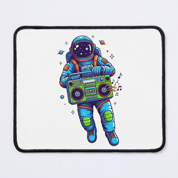 Item preview, Astronaut holding a boombox designed and sold by misbahsiro.