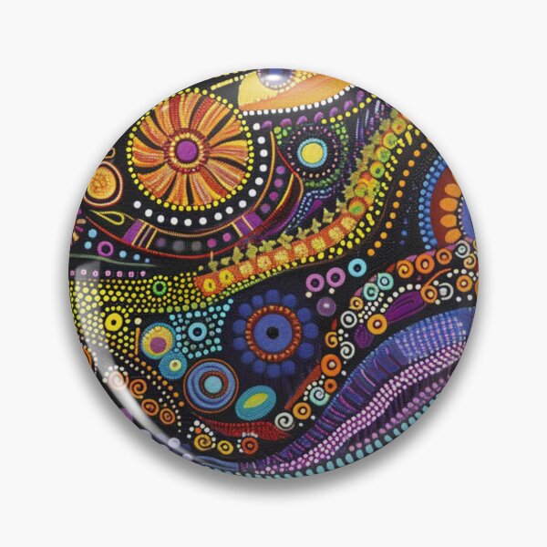 Item preview, Aboriginal Inspired Dot Art - Australian Native Pattern designed and sold by GrinGalore.