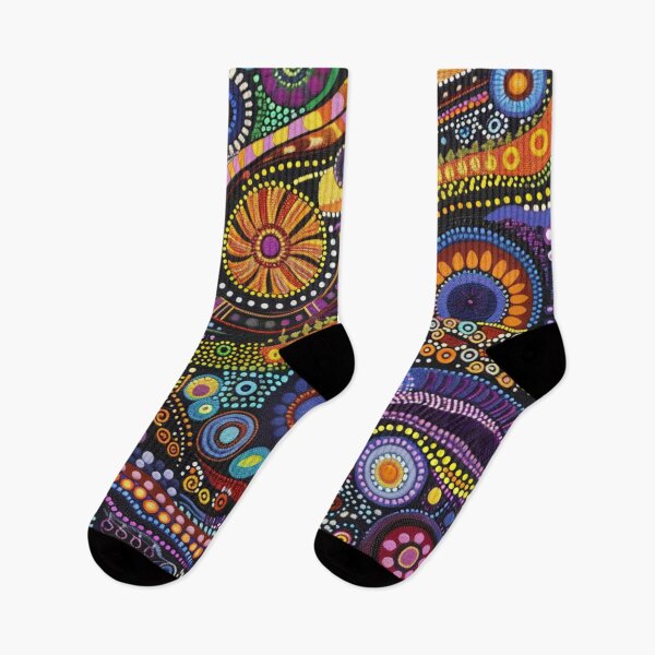 Item preview, Aboriginal Inspired Dot Art - Australian Native Pattern designed and sold by GrinGalore.